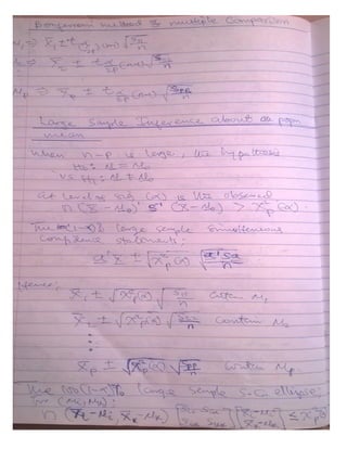 STA 506   Multivariate Analysis (MSC Statistics Class Notes) by Okoyo Collins