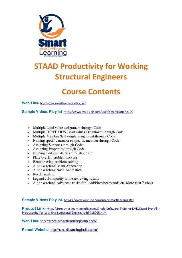 Staad pro v8i tutorial for beginners pdf Staad pro v8i tutorial for beginners pdf