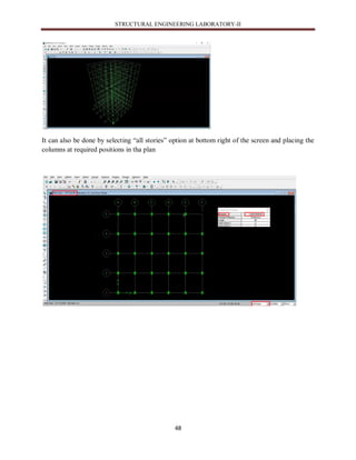 problems on Staad.pro and analysis of a 5 storey building using Etabs | PDF