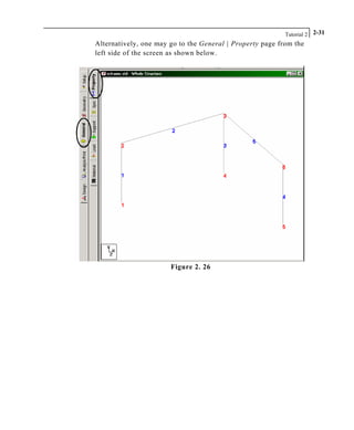 Tutorial 2 2-31
Alternatively, one may go to the General | Property page from the
left side of the screen as shown below.
Figure 2. 26
 