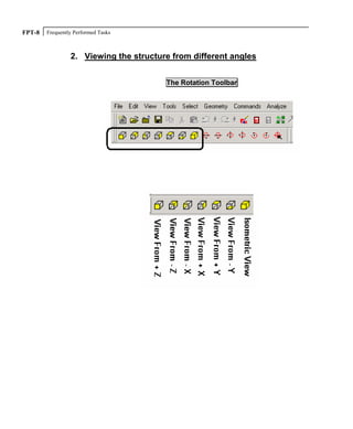Frequently Performed TasksFPT-8
2. Viewing the structure from different angles
The Rotation Toolbar
 