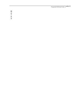 Frequently Performed Tasks FPT-77
 