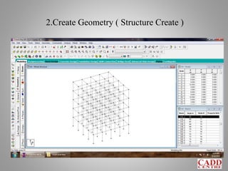 2.Create Geometry ( Structure Create )
 