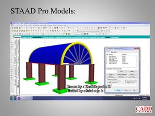 STAAD Pro Models:
 