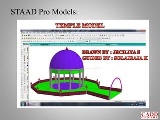 STAAD Pro Models:
 