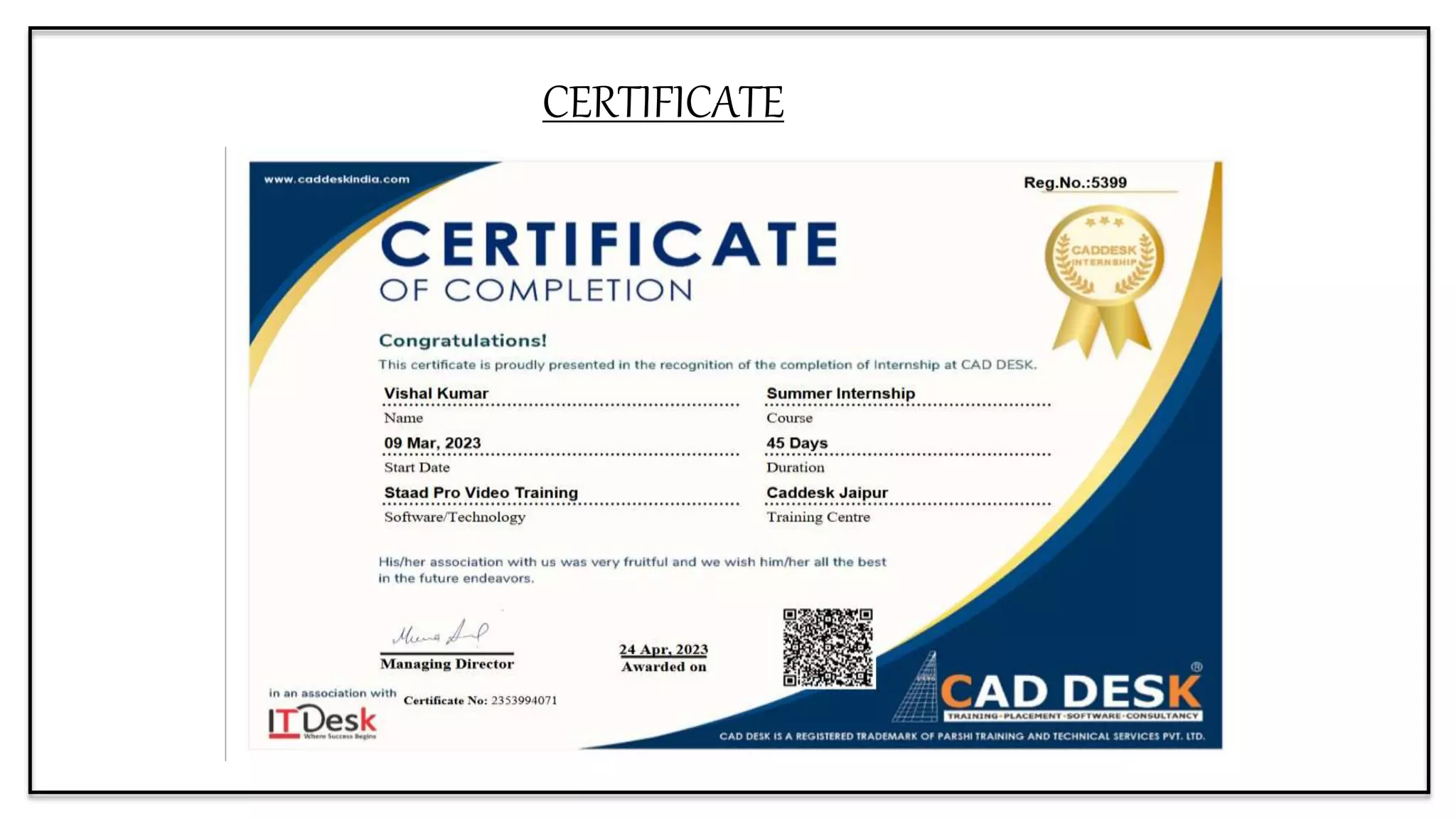 STAAD PRO CONNECT EDITION (SUMMER INTERNSHIP TRAINING) | PPTX