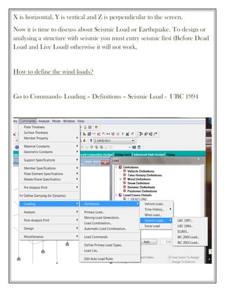StaadPro Manual by yousuf dinar | PDF