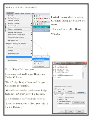 StaadPro Manual by yousuf dinar | PDF