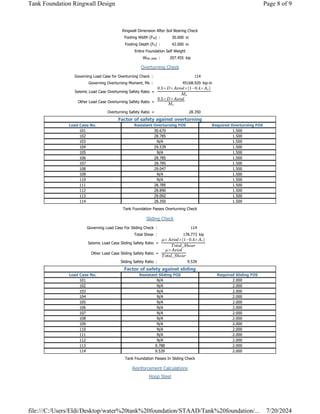 tank design option using software for water tank | PDF