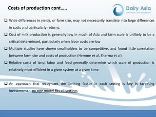 Dairy economics and policy: Focus on Asia—A scoping paper under the auspices of Dairy Asia