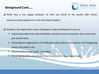 Dairy economics and policy: Focus on Asia—A scoping paper under the auspices of Dairy Asia