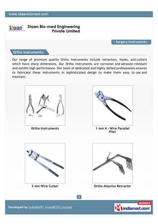 Staan Bio-med Engineering Private Limited, Coimbtore, Surgery ...