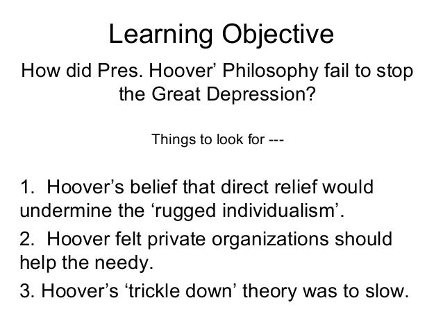 Read The Excerpt From Herbert Hoover S Rugged Individualism Speech Delivered On October 22 1928 Brainly Com