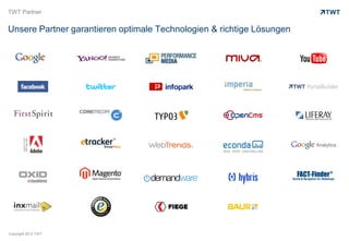 TWT Partner


Unsere Partner garantieren optimale Technologien & richtige Lösungen




Copyright 2012 TWT
 