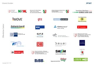 Unsere Kunden
Öffentlicher Sektor




Copyright 2012 TWT
 