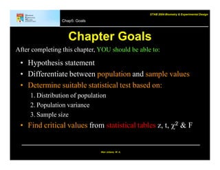 chapter 5 Introduction to hypothesis testing and parametric tests | PDF