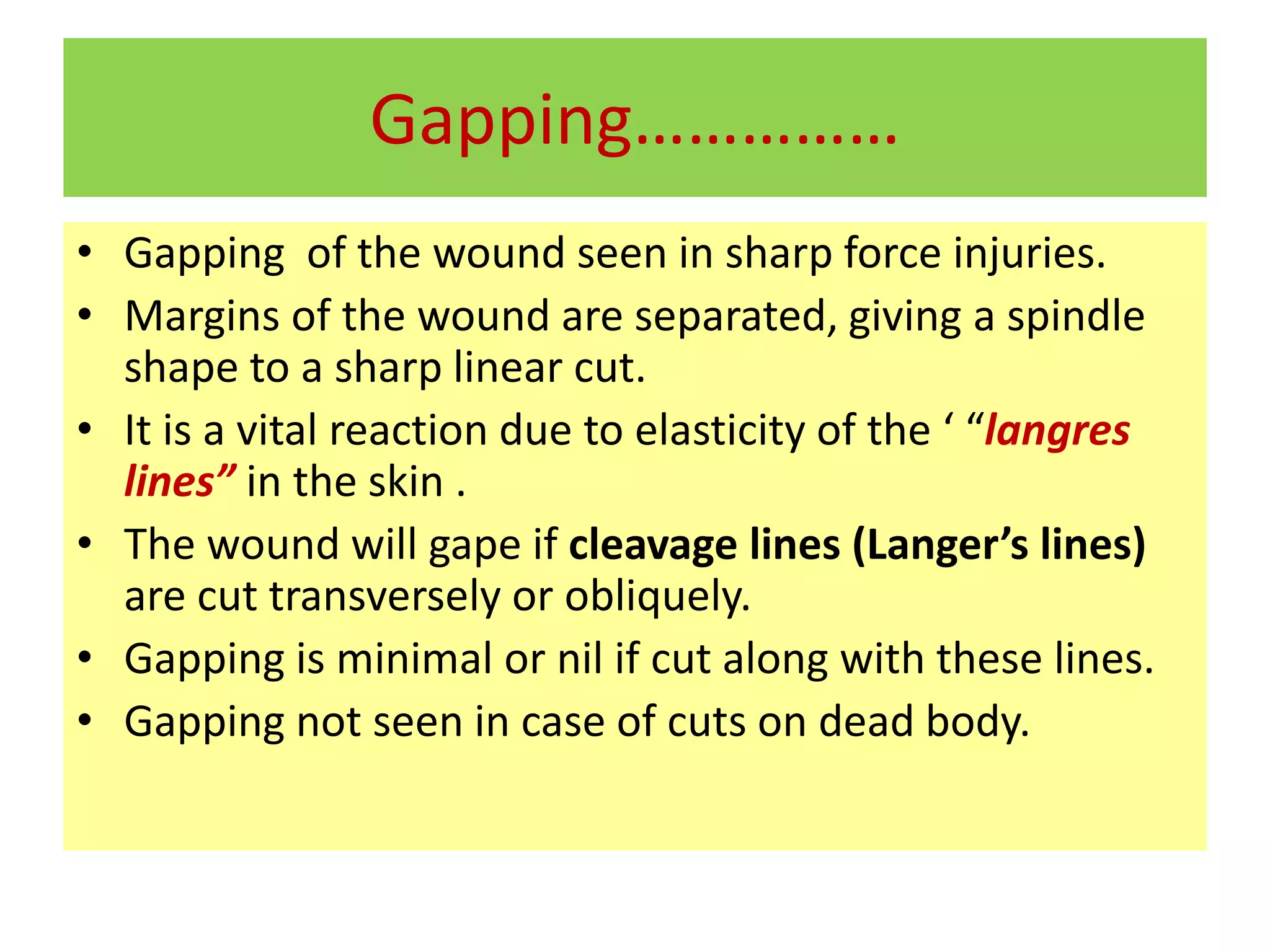 Stab and chop wounds mb singh 2020 | PPTX