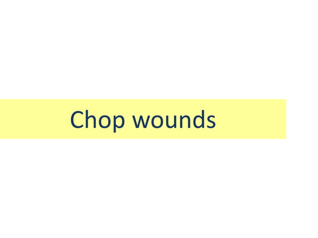 Stab and chop wounds mb singh 2020 | PPTX | First Aid | Injuries