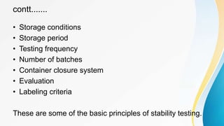 Testing Production Stability Visual Example Product Stability Studies & Stability Testing | PPTX