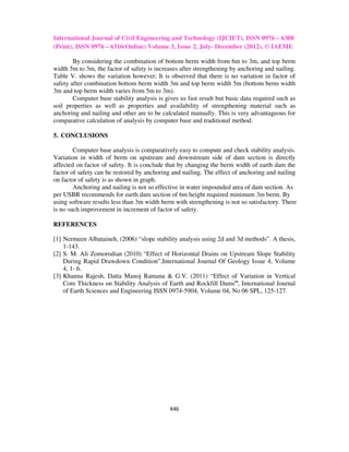 Stability analysis of earth dam by geostudio software | PDF