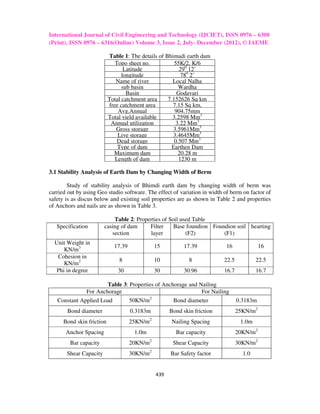Stability analysis of earth dam by geostudio software | PDF
