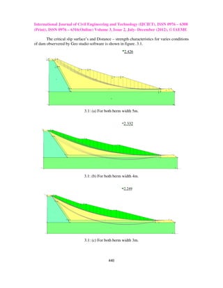 Stability analysis of earth dam by geostudio software | PDF