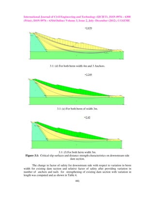 Stability analysis of earth dam by geostudio software | PDF