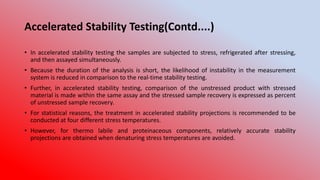 Stability and Shelf Life
