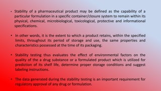 Stability and Shelf Life