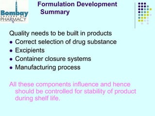 Stability_Considerations_In_Formulation_Development.ppt