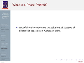 Stability of Differential Equations | PDF