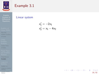 Stability of Differential Equations | PDF