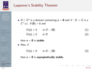 Stability of Differential Equations | PDF