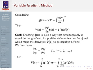 Stability of Differential Equations | PDF