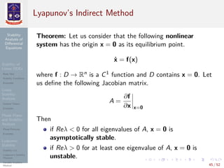 Stability of Differential Equations | PDF