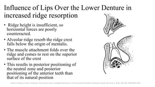 Stability in complete denture | PPTX