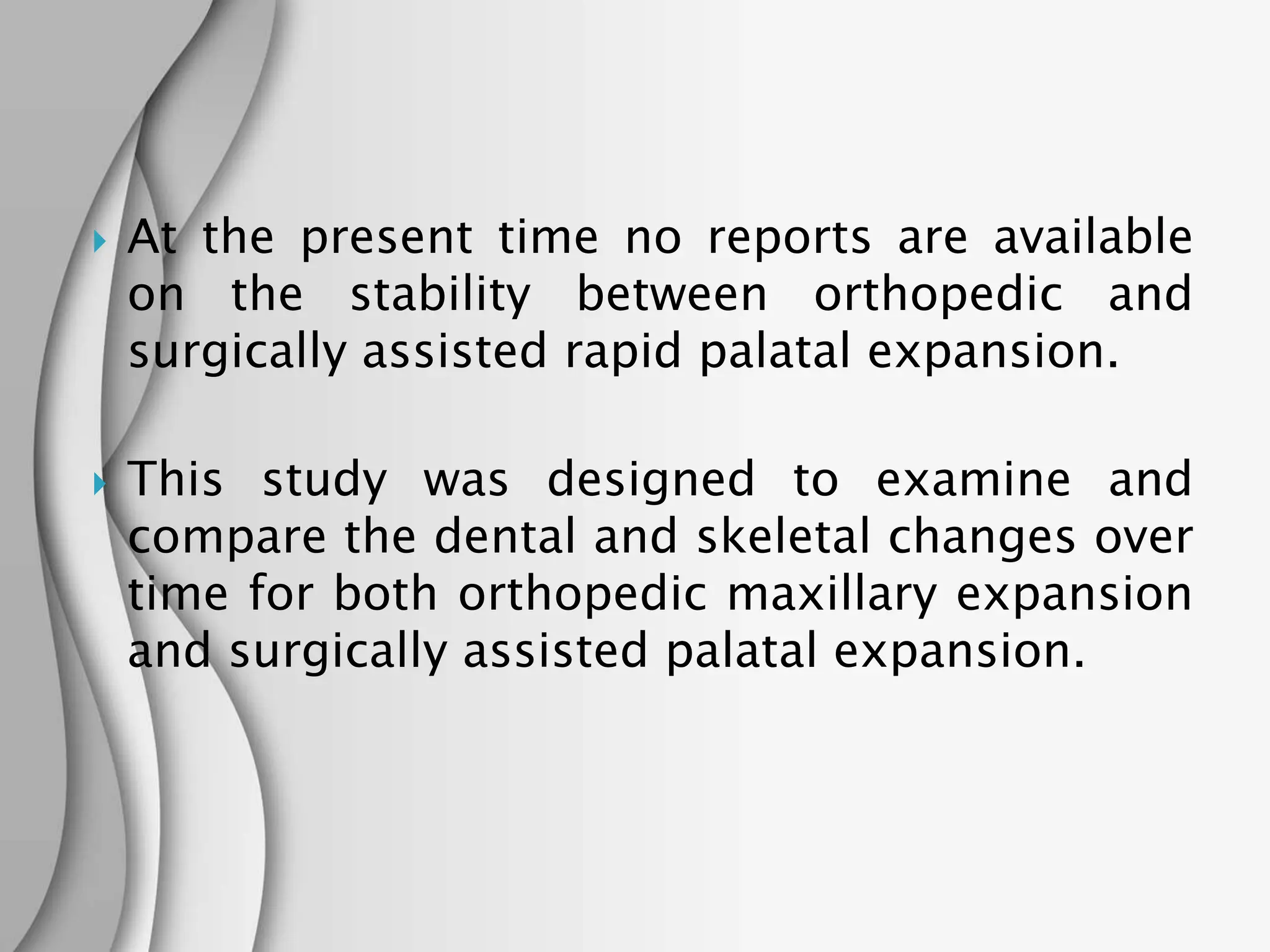 Stability of Orthopedic and Surgically Assisted Rapid Palatal Expansion ...