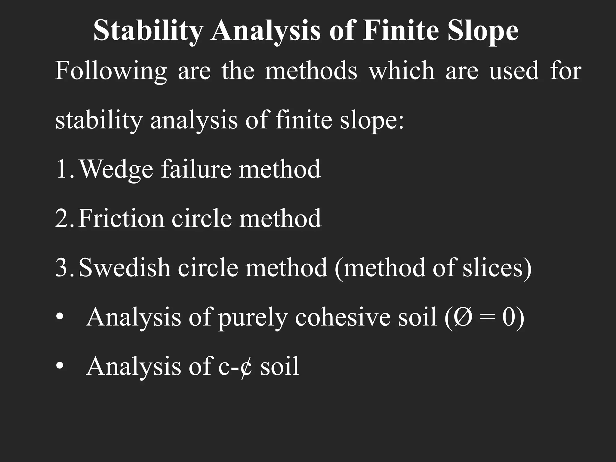 Stability of Slopes | PDF