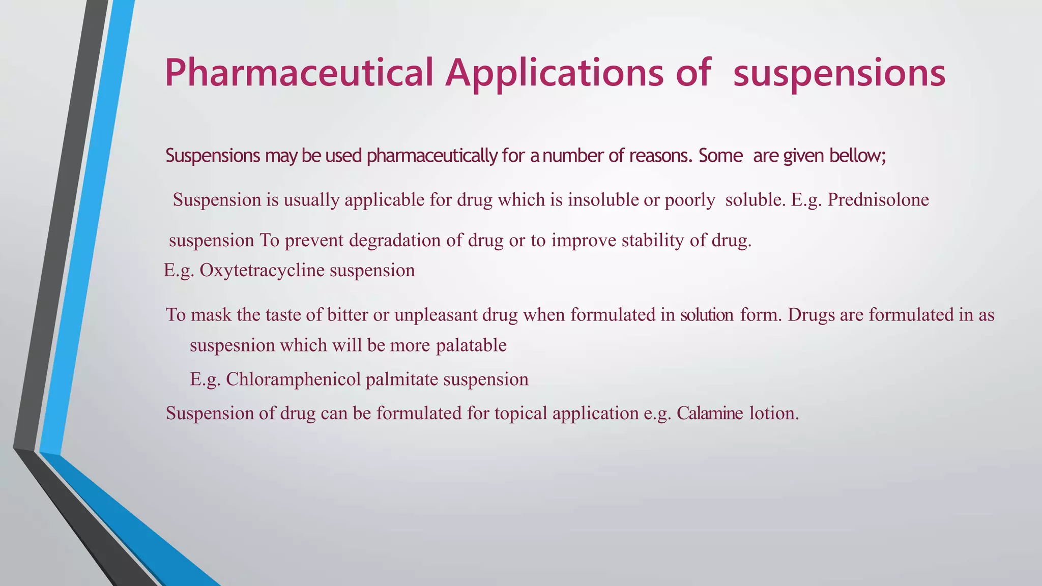 Stability of suspensions PPT