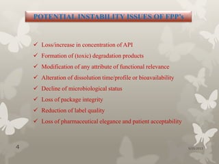 Afloat Fpp Modification Stability protocols for different dosage forms by sachin jain | PPTX