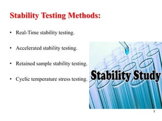 STABILITY TESTING DURING PRODUCT DEVELOPMENT | PPTX