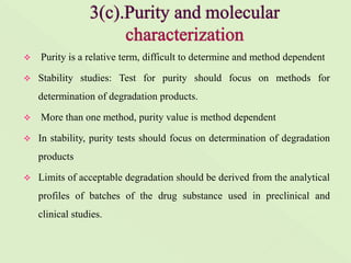 Stability testing of biotechnological/ biological products (Q5C ) | PPTX
