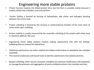 Stability to changes in amino acid sequence.pptx
