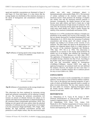 Stabilization and characterization of heavy crude oil in-water | PDF