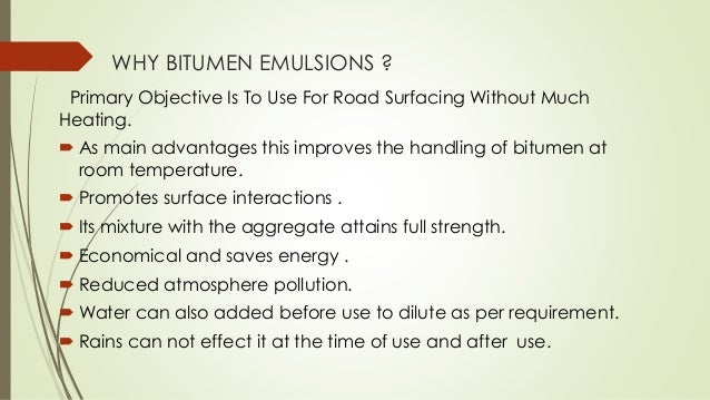 Stabilization of soil using bitumenous emulsions