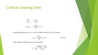 Critical clearing time
 