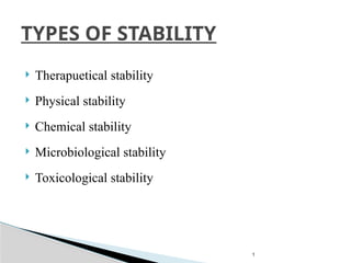 Stabilty zones modern pharmaceutical techniques | PPTX