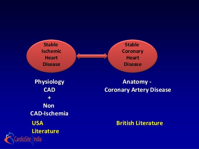 Stable ischemic heart disease how is it different from acs..