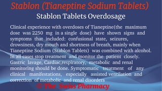 Stablon (Tianeptine Sodium Tablets) | PPT