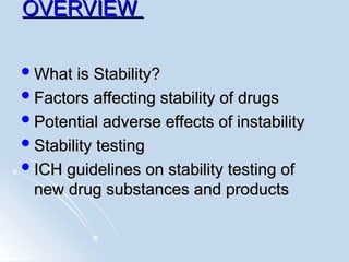 Comprehensive Guide to Stability Testing of New Drug Substances and ...